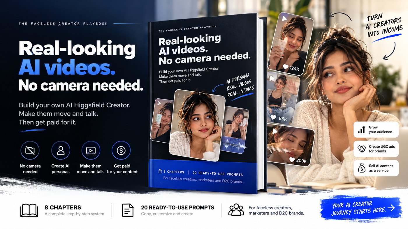 The Faceless Creator Playbook: real looking AI videos, no camera needed